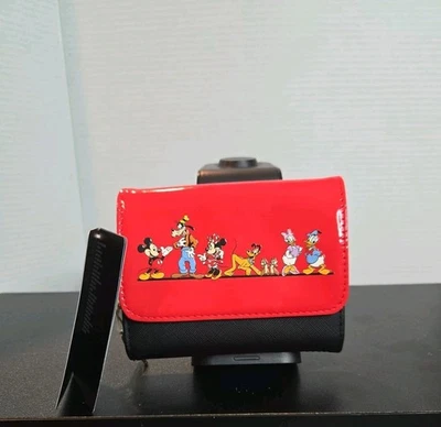 Cartera Loungefly Disney Mickey & Friends Walking Paten con solapa y cremallera Foto 1 de 4