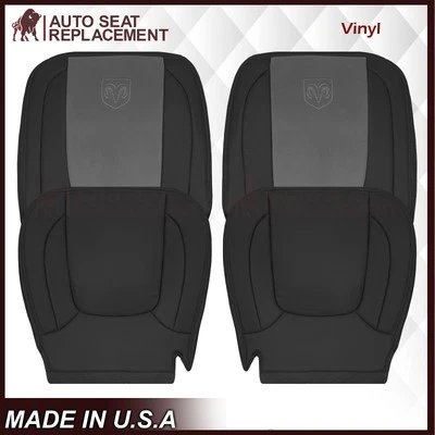 Cubierta de asiento delantero Laramie 2004 2005 para Dodge Ram 1500 2500 3500 en gris oscuro Foto 1 de 4