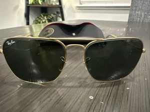Ray-Ban Caravan B L Vintage Sunglasses Gold Frame G15 Lenses USA - Picture 1 of 10