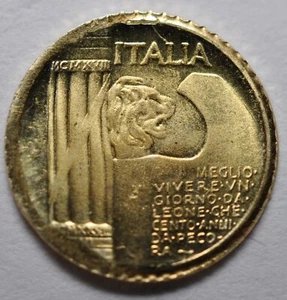 Token Italia Cappellone Small Coin Gold 8 KT OZT 0.0080 - Picture 1 of 2