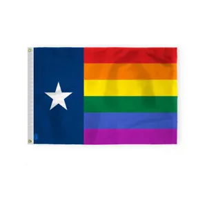 Bandera del Orgullo de Texas - Impreso a una cara - Ojales de latón - Colores a prueba de decoloración - Imagen 1 de 15
