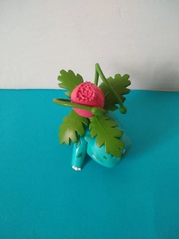 Nintendo Pokemon IVYSAUR 2.5" Vinyl figure pink flower PVC Bulbasaur 2015 Tomy Cover
