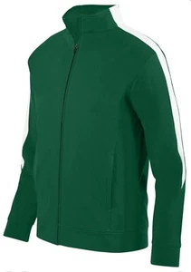 NWOT Augusta Warm Up Jacket Size Small Zip Up Green White Athletic Squid Games - Picture 1 of 5