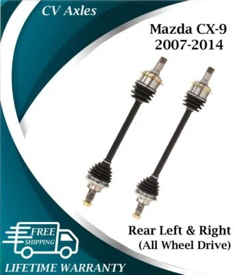 Novo Eixo CV Traseiro Esquerdo e Direito Original para 2007-2014 Mazda CX-9 4X4 Garantia Vitalícia - Imagem 1 de 4