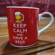 Kent Pottery Coffee Tea Cup Mug Keep Calm And Have A Beer 12 oz.