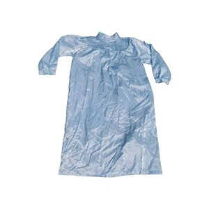 Vintage National Womens XLARGE Satin Fleece-Lined Robe Nightgown House Coat - Picture 1 of 7