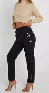 Women Ladies Fleece Lined Winter Cherry Berry Full Length Trouser Pant 8 TO 22 - Picture 1 of 7