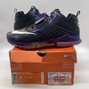 Size 12 - Nike Zoom CJ Trainer 2 Black White Purple Leather (643258-005) - Picture 1 of 8