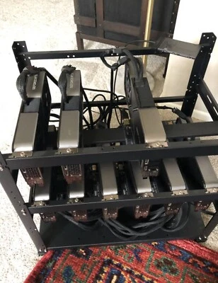 Crypto Currency Mining Ethereum Classic 9 GPU Rig GeForce RTX 3070 and 3080 - Image 1 of 4
