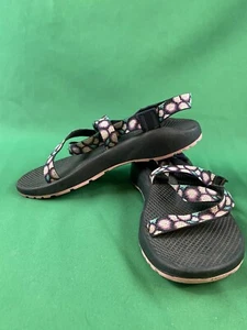 Chaco Z1 klassische Damen-Sportsandalen Größe 9 einzelne offene Zehenschlaufe Tupfenmuster - Bild 1 von 8