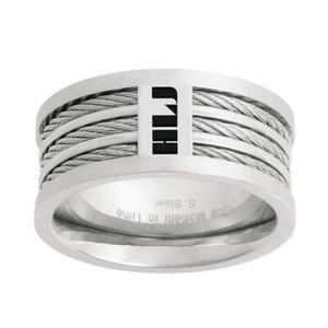 Anillo J121s HLJ Acero Inoxidable Triple Cable Mormón Un Momento En el Tiempo LDS CTR - Imagen 1 de 10