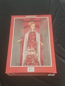 Barbie 2000 Collector Edition Red Silver Millennium New Year Doll Mattel NRFB - Picture 1 of 10