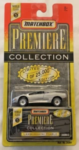 Matchbox /Lamborghini Diablo /Silver /Premier CollectionVintage 1995/New On Card - Picture 1 of 16