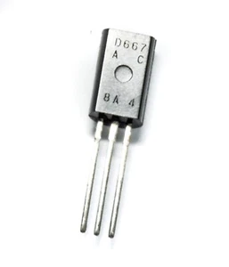 10pc NPN Transistor 2SD667A C Audio Amplifier TO-92 hfe C 100V 1A 900mW Hitachi - Picture 1 of 2