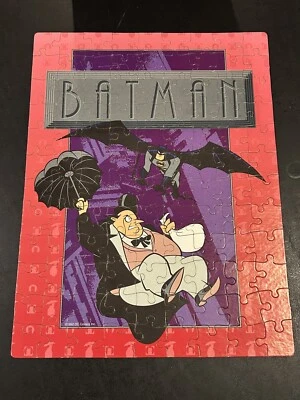 Vintage 1993 DC Comics Batman The Animated Series Batman & Penguin Puzzle. - Image 1 of 2