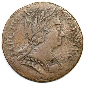 1785 1-E R-4 Connecticut Colonial Copper Coin - Picture 1 of 2