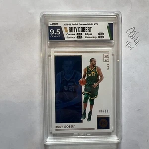 2018-19 Panini Encased Gold - #73 Rudy Gobert /10 HGA 9.5 - Picture 1 of 2