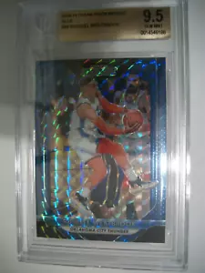 RUSSELL WESTBROOK 2018-19 Panini Prizm Mosaico Blu #88 BGS GEMMA NUOVA DI ZECCA 9,5 Thunder - Foto 1 di 1