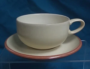 Denby Fire Chilli Breakfast Tea Cup and Saucer - Picture 1 of 6