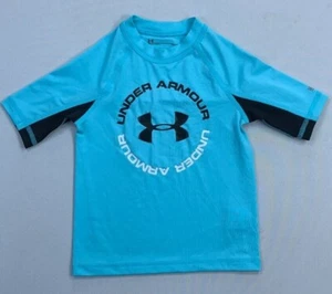 Little Boy's Under Armour Surfs Up UPF 50 Swim Shirt - Picture 1 of 1