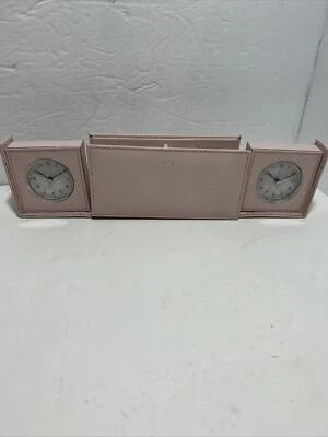 Laether Dual Time Clock pink on box  - Image 1 of 4