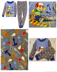 DISNEY HANDY MANNY PAJAMAS LONG PJS SLEEPWEAR BOYS 3 4 5 Let's Go Tools NIP - Picture 1 of 5