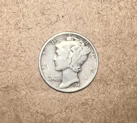1944 W MERCURY DIME GREAT CONDITION Cover