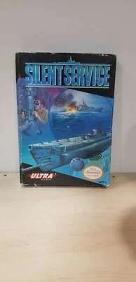 Silent Service (Nintendo Entertainment System, 1989) Manual Box Game  - Image 1 of 4