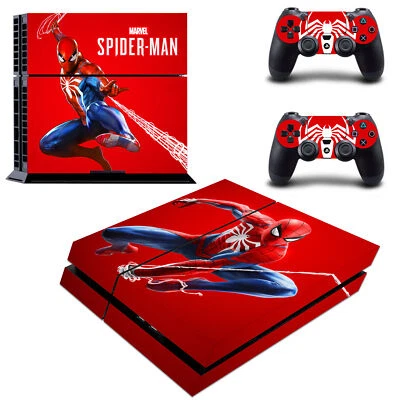 Marvel Hero Spiderman Regular PS4 Slim Pro Console Controller Skin Sticker Decal - Image 1 of 3