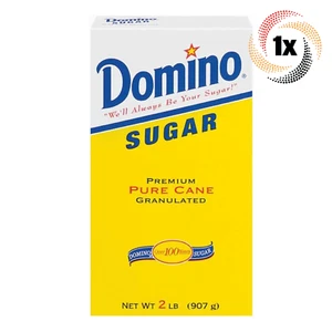 1x Caja Domino Premium Puro Caña Granulada Azúcar | 2lbs | No OGM y Kosher - Imagen 1 de 1