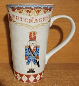 PTS / 222 Fifth NUTCRACKER Tall Latte Mug, 18 oz / 6 1/4", Porcelain, Excellent - Picture 1 of 8