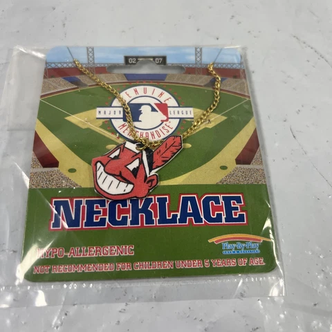 1998 Play By Play Cleveland Indians Necklace Genuine Merchandise Hypo Allergenic Cover