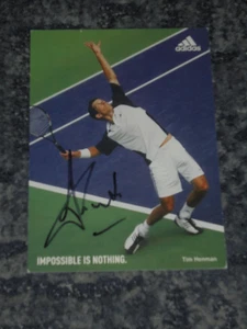 TIM HENMAN- TENNIS PLAYER - POSTCARD PHOTO SIGNED - Picture 1 of 1