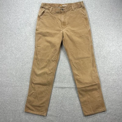 Carhartt Pants Mens 38x36 Brown Duck Canvas Relaxed Fit Utility Work Carpenter - Image 1 of 4