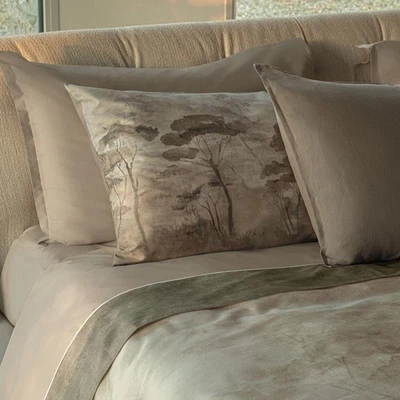 NEMORA - Completo letto lenzuola matrimoniale 2 piazze in raso Fazzini - Immagine 1 di 4