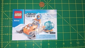 LEGO City 60032 Instructions Manual Booklet City Arctic Snowmobile Replacement