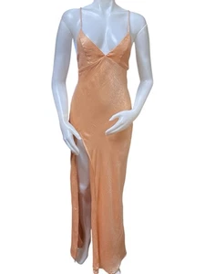 Resa Camilla Kleid Slip Blush Coral Satin Frontschlitzkleid Satin Gr.XS Neu mit Etikett - Bild 1 von 10