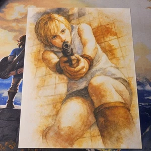 Silent Hill Inspired A4 Watercolor Drawing Poster - Quality Paper - Picture 1 of 5