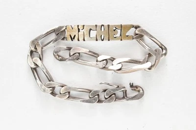Antico Bracciale - Michel-Argento Maglia Groumette 36gr - Immagine 1 di 4
