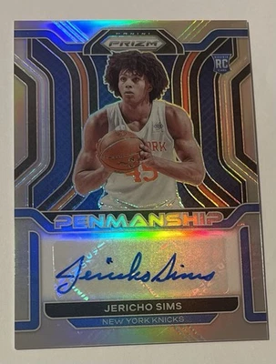 2021-22 Panini Prizm Rookie Penmanship Silver #RP-JSI Jericho Sims Rc Auto - Image 1 of 2