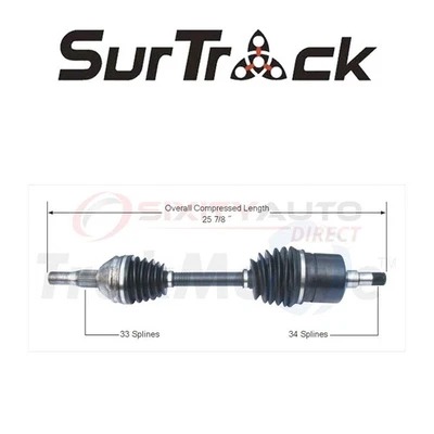 SurTrack CV Axle Shaft for 2001-2002 Oldsmobile Aurora 3.5L V6 - Constant tj - Image 1 of 4