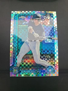 2025 Topps Pro Debut Chrome Colt Emerson Checker  - Picture 1 of 2