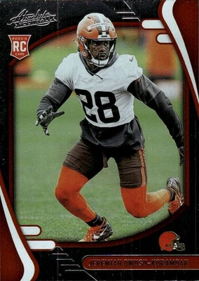 2021 Panini Absolute #160 Jeremiah Owusu-Koramoah Retail [GOATCARDS] - Image 1 of 2