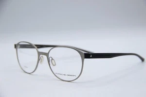 NEW PORSCHE DESIGN TITANIUM P'8345 SILVER BLACK AUTHENTIC EYEGLASSES 52-18 - Picture 1 of 5