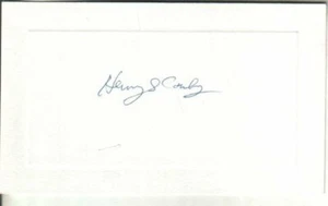 Henry Canby Autographed Card American Critic / Editor / Yale Professor D.61 - Picture 1 of 1