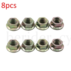 Set of 8 Flange Wheel Lug Nuts Fits For Polaris Sportsman Ranger Magnum 7542459 - Picture 1 of 8