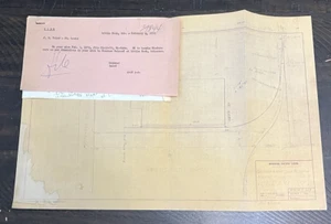 Missouri Pacific Railroad Blueprint Map Drawing Vintage Ephemera Little Rock AR - Picture 1 of 12