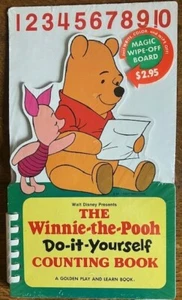 The Winnie The Pooh Do It Yourself Counting Book 1980 - Magic Wipe Off Board - Picture 1 of 2