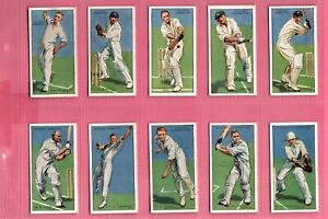 PLAYERS: Cricketers 1930 Full Set 50 Cigarette Cards