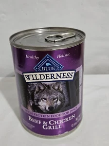 Blue Buffalo Wilderness Beef and Chicken Grill Dog Food 12.5 oz - 1 Can - Picture 1 of 2